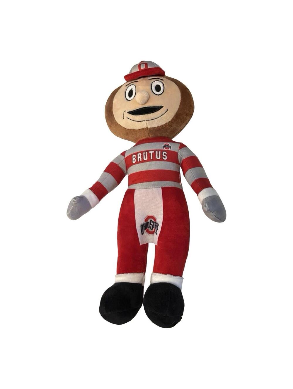 Brutus Plush Mascot Toy - Red/Gray
